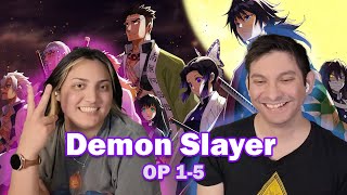 Demon Slayer Openings 15 Reaction [upl. by Reinaldo]