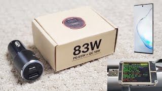 WOTOBEUS 83W 2Port USBC Car Charger w PPS  Unboxing  Review [upl. by Okir655]