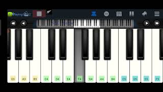 Scotland the Brave Scottish unofficial anthem Easy 1 finger used tutorial Perfect Piano app NZC Meow [upl. by Luhe956]