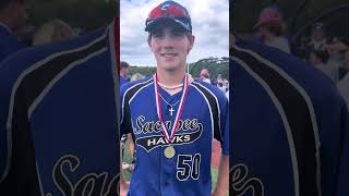 Sacopee baseball postgame after state title win Caleb VacchianoBryce Stacey and Dylan Capano [upl. by Devol]