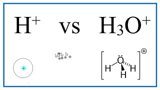 H vs H3O Hydrogen cation vs Hydronium ion [upl. by Barnabe]