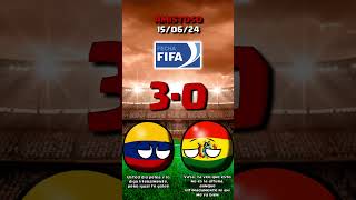 COLOMBIA vs BOLIVIA  AMISTOSO COUNTRYBALL [upl. by Mcnalley]