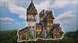 Gatehouse in Minecraft  TUTORIAL  HOW to MAKE a Minecraft Base  Fort  Castle [upl. by Adnicul]