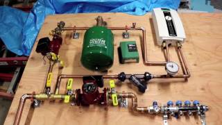 Bens Garage Hydronic Heating Update Jan 25 2017 [upl. by Lammaj]