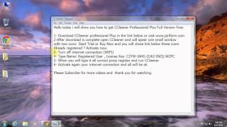 CCleaner Professional Plus Registration Name And License Key [upl. by Whitford]