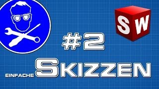 Solidworks Tutorial 2 einfache Skizzen [upl. by Atahs]