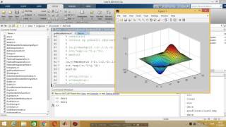 Matlab Ders 5 sqrtformatlinspaceplotexpcontourmeshgridmeshsurflabellengthtext 2015 [upl. by Anegal707]