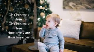 🎄Oh Christmas Tree with LYRICS  Kids Christmas Music Sing Along [upl. by Ecraep389]