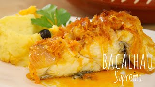 Receita de Bacalhau Supremo no Forno [upl. by Yanej]