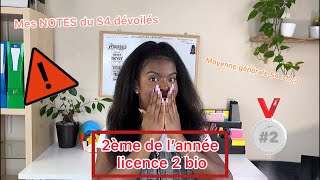 2 ème de l’année en L2 biologie NOTES et classements du S4 🥈🥳🥳 PASS LAS [upl. by Andre603]