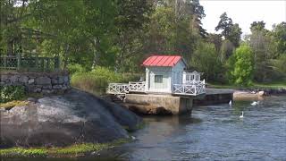 Stockholm archipelago Sweden from Stockholm to Vaxholm [upl. by Bridgette295]