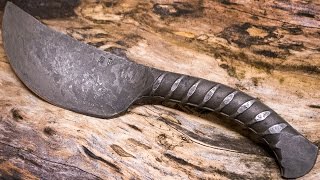 How To Forge a Rebar Knife With No Power Tools [upl. by Taka402]