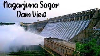 Nagarujuna sagar dam gates open live video 🌊  beautiful view nagarjunasagardam [upl. by Rayle301]