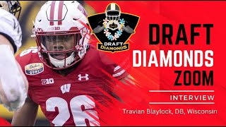 Travian Blaylock DB Wisconsin  2024 NFL Draft Prospect Zoom Interview [upl. by Etnuahs912]