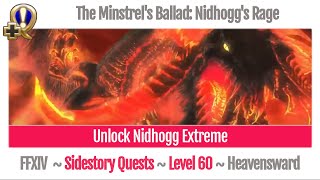 FFXIV Unlock The Minstrels Ballad Nidhoggs Rage  Nidhogg Extreme  Heavensward [upl. by Kristof]