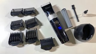 Best Mens Hair Trimmer Hatteker Rechargeable Hair Clipper Review [upl. by Marko]