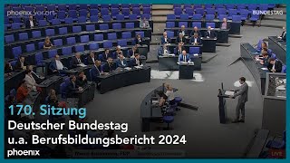 170 Sitzung des Deutschen Bundestags  ua Bildung Luftverkehr Handel mit China amp Soli  1705 [upl. by Ecirad]