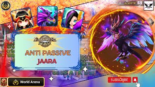 IMBA Jaara Dark Phoenix With New buff ANTI PASSIVE Destroy enemy on RTA Summoners War [upl. by Akeinahs]