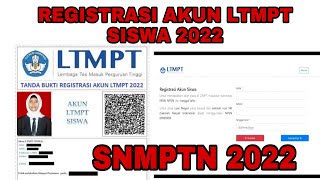 CARA REGISTRASI AKUN LTMPT SISWA 2022 [upl. by Liva]