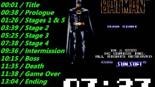 Nes Batman Soundtrack [upl. by Unders]