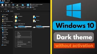 Fixed ✔️ Enable Dark Mode Without Activating Windows 10 or Windows 11 [upl. by Enecnarf]