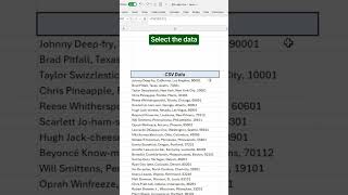 How to organise CSV data in excel using textsplit [upl. by Hsu829]