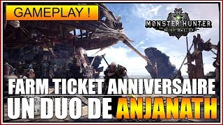 GAMEPLAY  JE FARM LES TICKETS ANNIVERSAIRE🎉  DUO ANJANATH  MH WORLD  FR [upl. by Steinway]