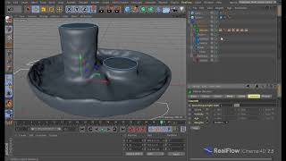 RealFlow  Cinema 4D 25 Mesher  Channels Smooth Interpolation [upl. by Tormoria]