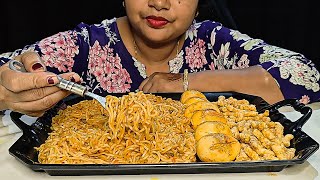 EATING MAGGI NOODLES EGGS AND CHILLI CHATKA KURKURE  ASMR EATING SHOW [upl. by Power]