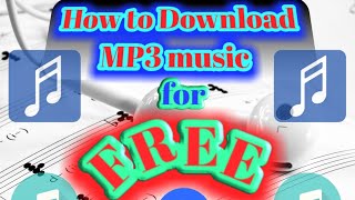 How to download MP3 music using free data TAGALOG [upl. by Mikah]