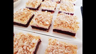 Frucht  Cremeschnitten Berry Cream Cake ENG SUB [upl. by Adamsen]