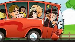 The Wheels On The Bus Go Round and Round with lyrics  Nursery Rhyme [upl. by Eussoj]