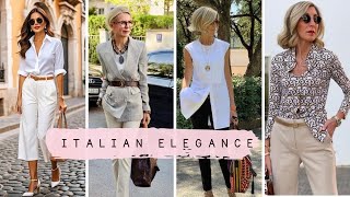 How To Dress Like An Italian Woman Over 50  Style Tips for Mature Women [upl. by Rehpatsirhc]