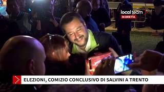 LIVE Trento comizio conclusivo di Salvini per campagna elezioni regionali [upl. by Telfer86]