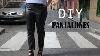 DIY Costura Cómo hacer pantalones de cuero patrones gratis [upl. by Olbap700]