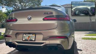 2020 BMW X4 M Competition Exhaust Sound [upl. by Enrahs]