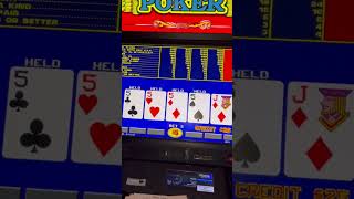 Yes Dealt 5s Quads videopoker gambling highroller quads handpay livelife365 jackpot [upl. by Tonkin]