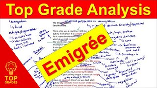 Grade 9 Analysis of The Emigrée by Carol Rumens Mr Salles [upl. by Enilrac621]