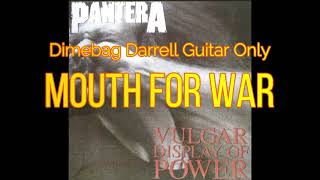 Pantera  Mouth For War Dimebag Darrell Guitar Only [upl. by Massingill]