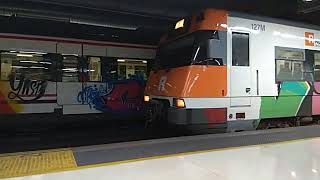 RENFE  Tren cercanias cambio de maquinista [upl. by Leyameg]