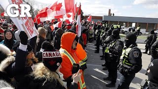 Emergencia en Ontario por protestas [upl. by Berkie]