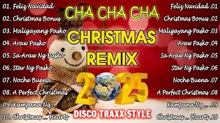 DISCO TRAXX STYLE REMIX 2025 🎅🏼 NONSTOP CHRISTMAS CHA CHA 🎄CHRISTMAS SONGS 2025 [upl. by Eilyah]