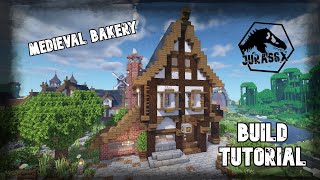 How to build a Medieval Bakery in Minecraft TUTORIAL [upl. by Eednak253]