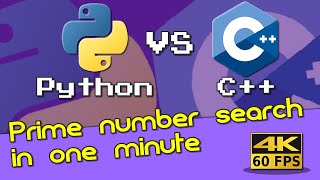 Python vs C speed comparison Prime number search python cpp programming [upl. by Corb131]