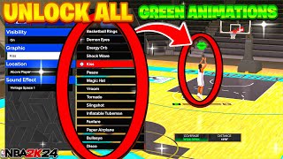 How to Unlock ALL Green Light Animations on NBA 2K24 [upl. by Eneres947]