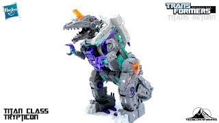 Optibotimus Reviews Transformers Titans Return Titan Class TRYPTICON [upl. by Arlina]