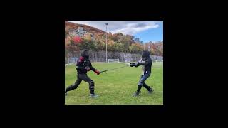 High Level Fencers can Read Minds hema martialarts fencing sparring shorts [upl. by Azirb]