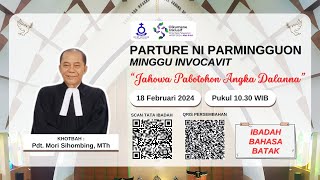 PARMINGGUON INVOCAVIT  MINGGU 18 FEBRUARI 2024  Pkl 1030 WIB [upl. by Nylcoj]