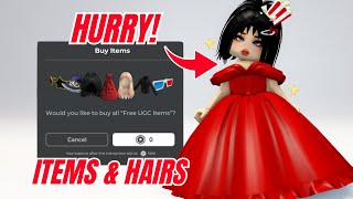 HURRY GET NEW FREE ITEMS AND HAIRS 🤩🥰 [upl. by Ntsuj]