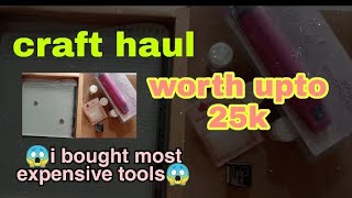 Huge craft haul  huge craft supplies shopping  unboxing craft supplies [upl. by Yrrag]